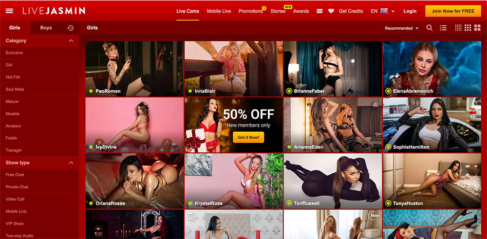 Free LiveJasmin Credits